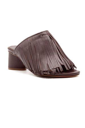 Brown nappa leather mules VIC MATIE' | 1K5602DK16H060335.